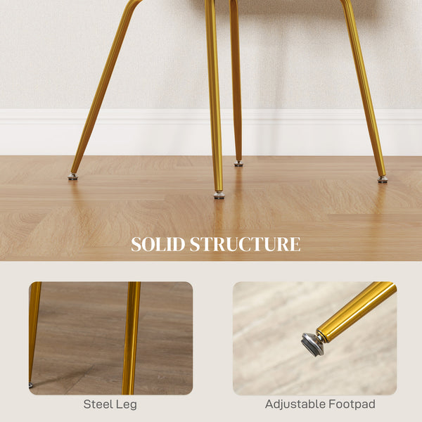 Set of 2 dining chairs with upholstered backrest, black