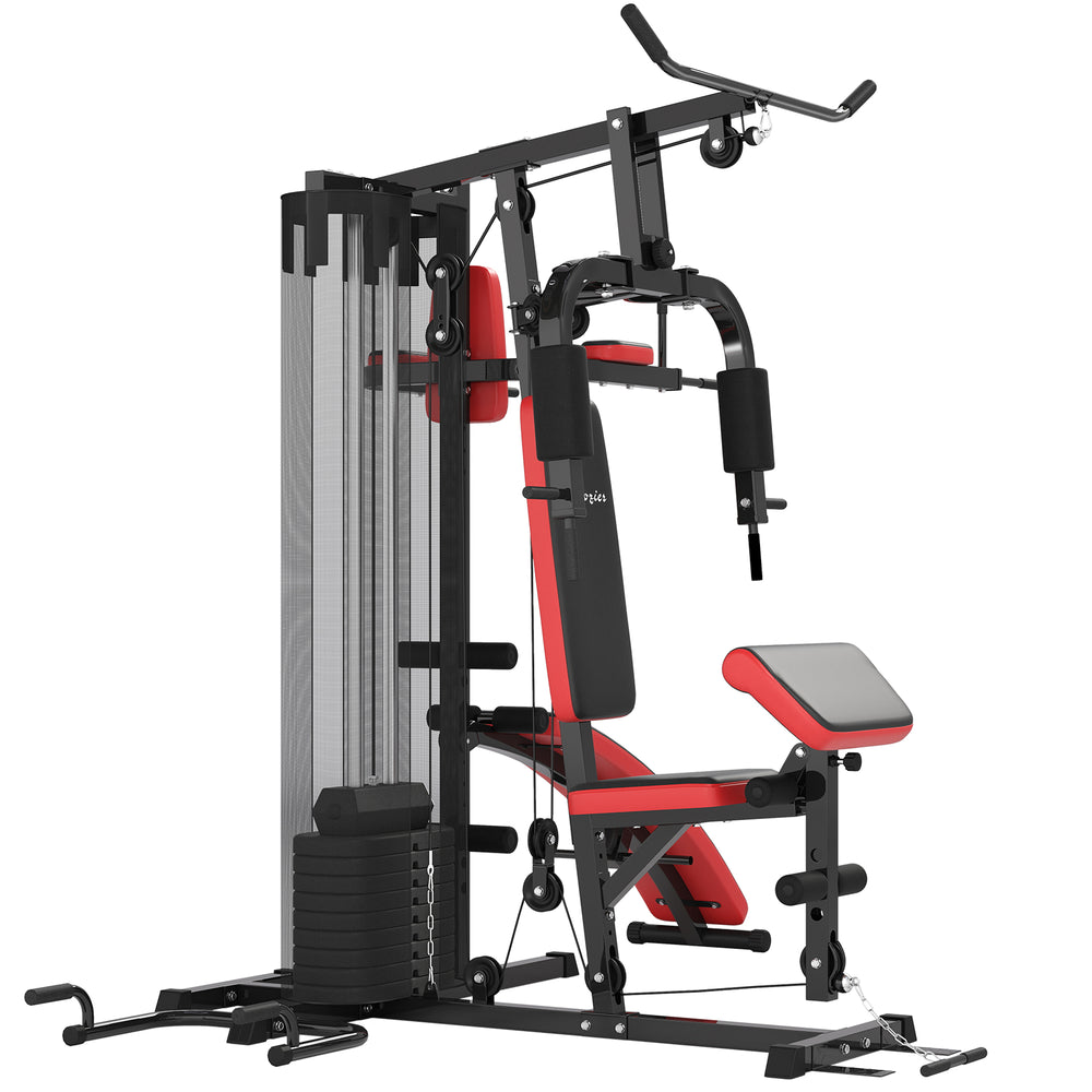 Multi-functional weight bench with abdominal bench