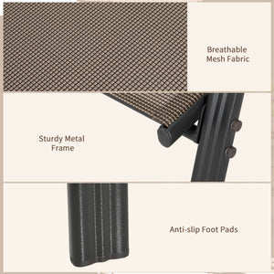 Set of 4 Outdoor Dining Chairs, Sturdy Stackable Patio Chairs with Armrests for Balcony and Garden, Grey