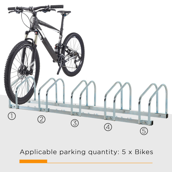 5-bike rack, silver