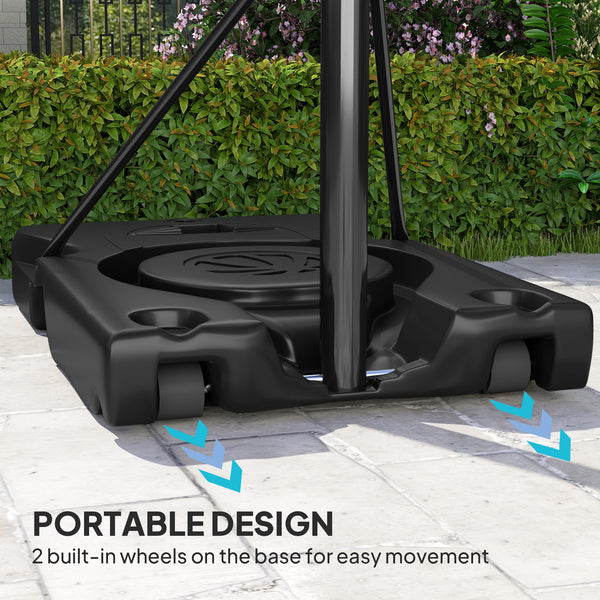 1.3-3m Portable Basketball Hoop with Wheels