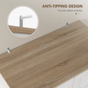 Pantry with wine glass storage, white