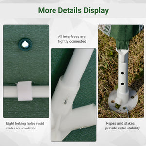 10 x 10 ft. screen house tent, green