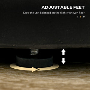 Round Terrazzo Finish Side Table, Anthracite Grey