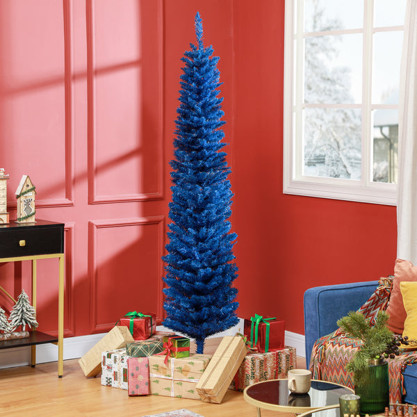 7ft Dark Blue Artificial Christmas Tree