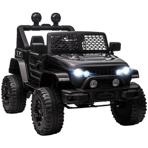 12V Kids Ride On Car with Parental Remote Control, Black