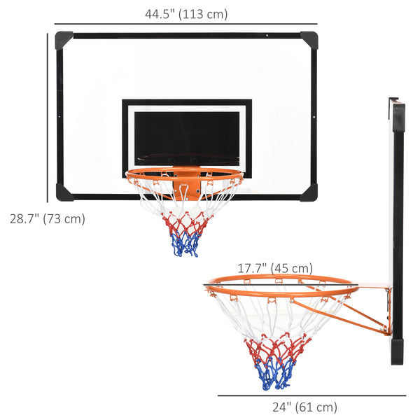 Mini wall-mounted basketball hoop