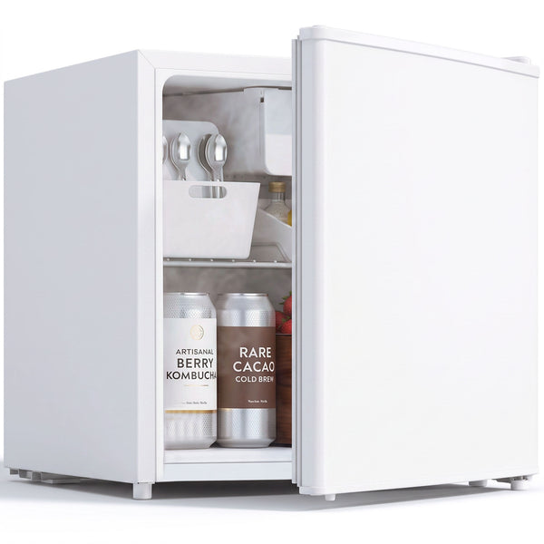 46L Mini Fridge with Reversible Door, White