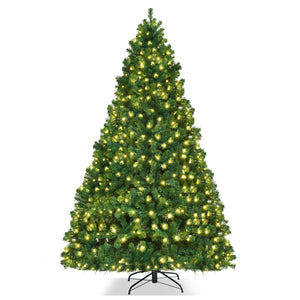 Arbre de Noël artificiel en PVC de 7 pieds avec lumières LED