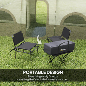 4-6 Person Camping Tent, 3 Room Cabin Tent, Waterproof 3000mm &amp; UPF 30+, with Sewn-in Groundsheet &amp; Carry Bag, Khaki