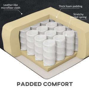 Manual recliner chair with vibration massage, black