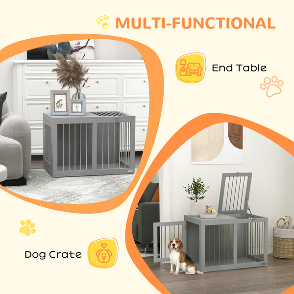31.5-inch Double Door Crate Furniture, Gray