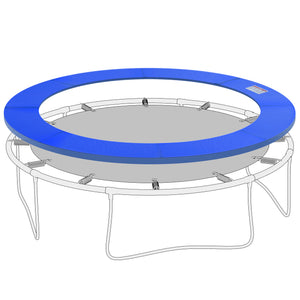 Φ10ft Trampoline Replacement Safety Pad Trampoline Pad Waterproof Spring Cover Blue