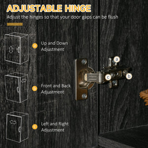 Kitchen cabinet with doors, drawers and microwave countertop, black