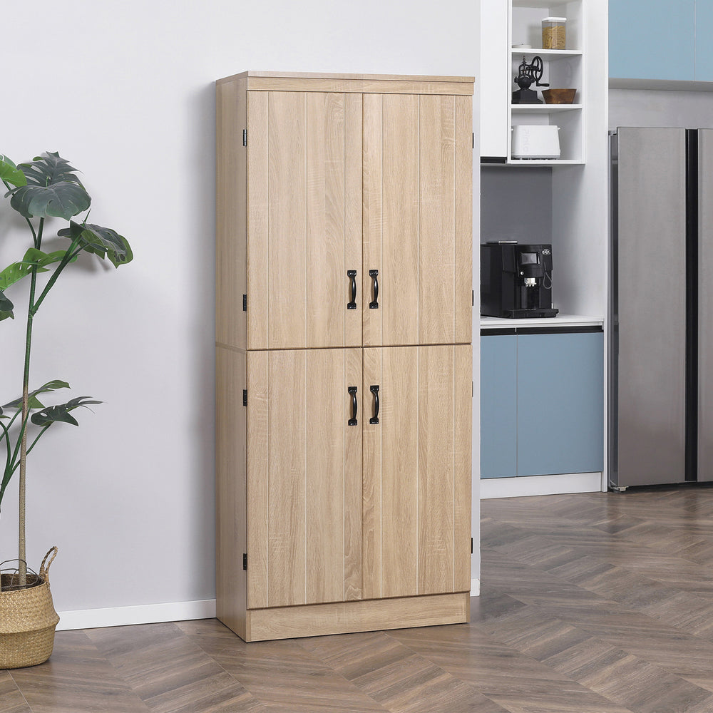 4-door storage unit with adjustable shelves