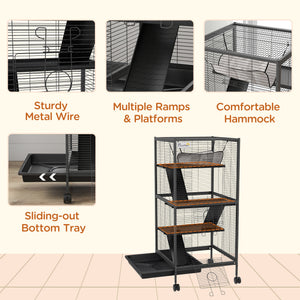 4-tier rolling cage