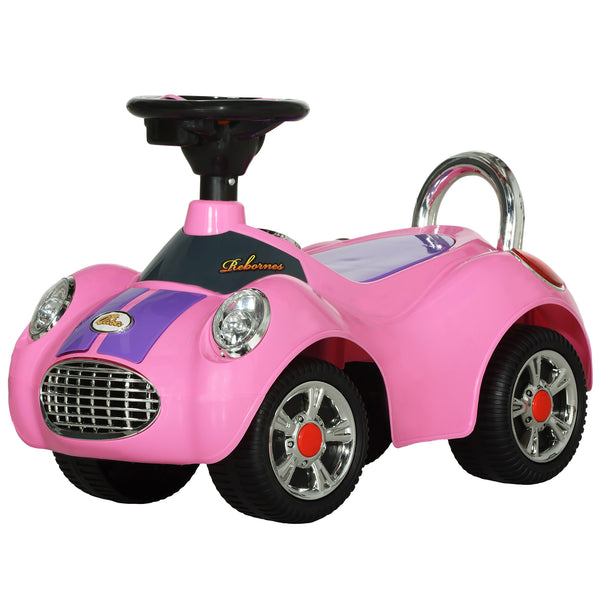 Toddler Push Car with Music, Horn and Light, Pink