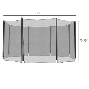 Replacement safety net for 12-foot trampoline 