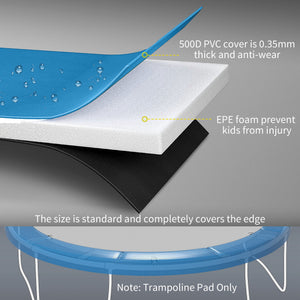 Replacement pad for 14-foot trampoline, light blue 