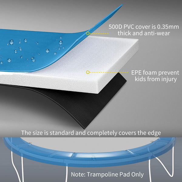 Replacement pad for 14-foot trampoline, light blue 