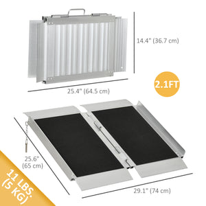 2ft Portable Aluminum Wheelchair Ramp