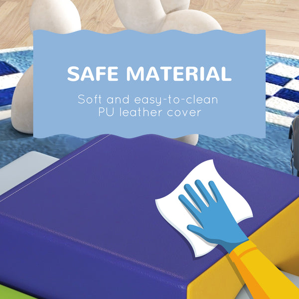 4-piece foam play set for toddlers and children, dark color