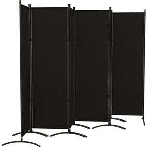 6-panel folding screen, UV30+ protection, black