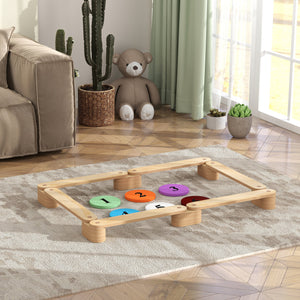 6 Piece Wooden Balance Beam for Kids