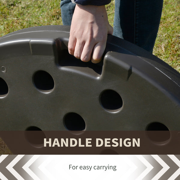 4-piece offset parasol base with carrying handles 