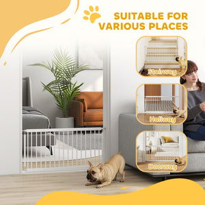 Pet gate, white