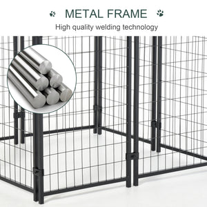 Dog kennel with waterproof and UV-resistant cover