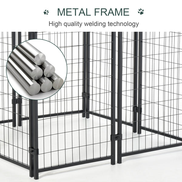 Dog kennel with waterproof and UV-resistant cover