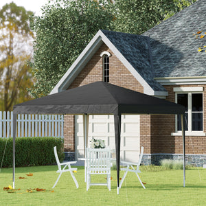 10 x 10 folding tent with carry bag, black