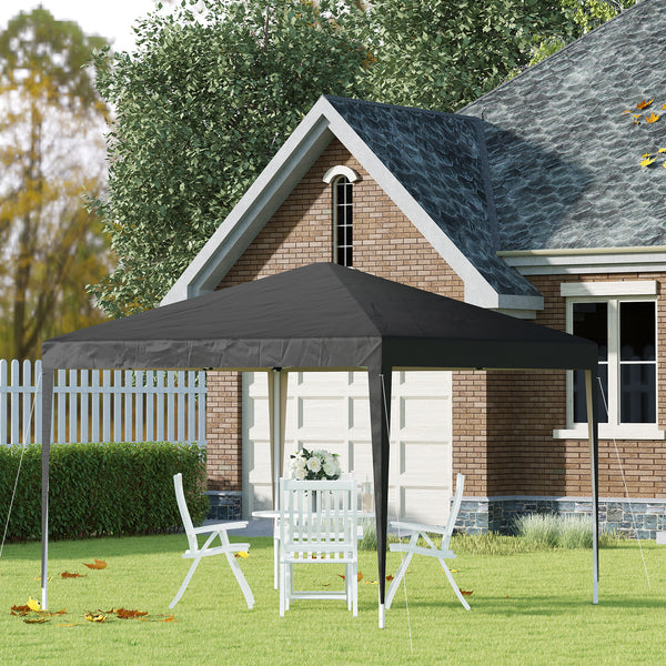 10 x 10 folding tent with carry bag, black