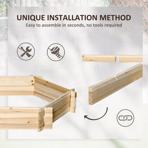 Hexagonal planter without screws, natural color