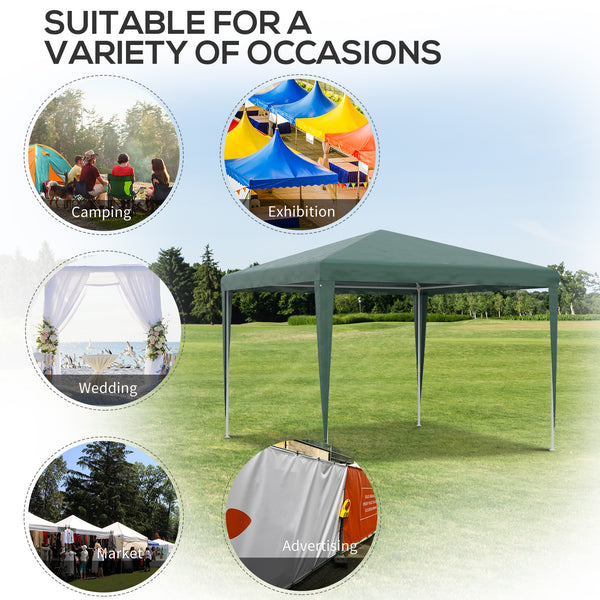 10 x 10 Portable Party Tent, Green
