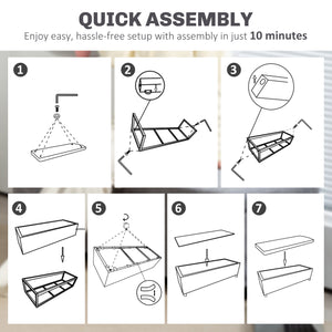 Pouf with storage and velvet cover, light gray