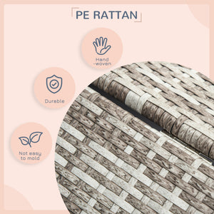 Wicker dog bed with cushion
