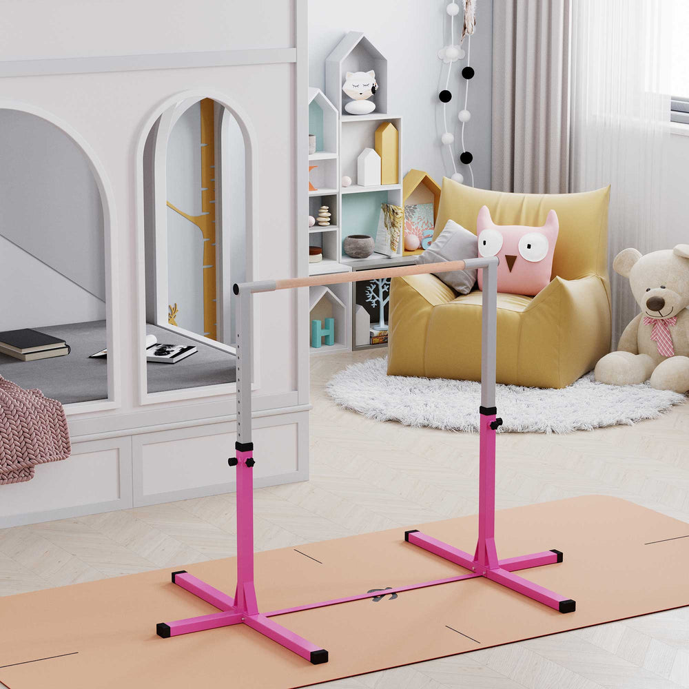 Professional gymnastics bar for children, pink