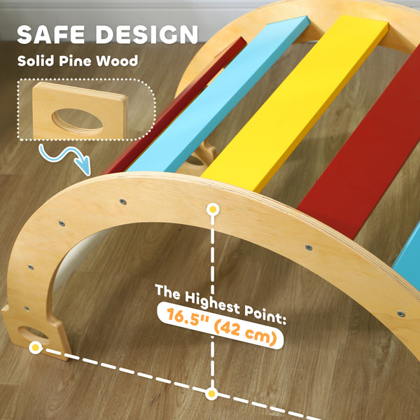 3 in 1 Wooden Climbing Toy with Cushion 