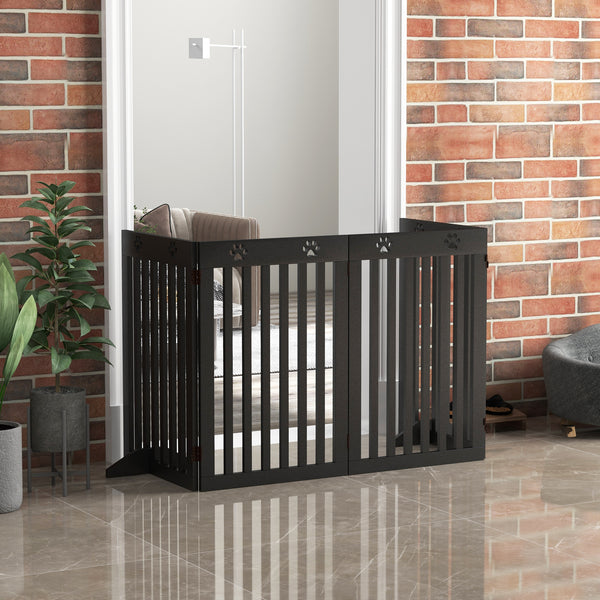 Extra-wide barrier with support feet, black