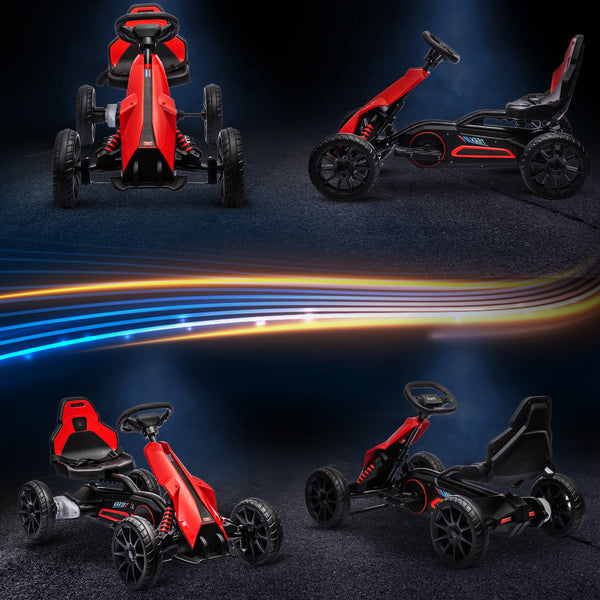 12V electric kart, red