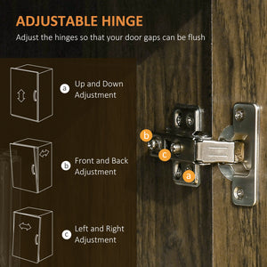 Microwave trolley on wheels, gray-brown