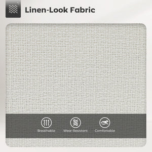 Set of 2 counter-height, swivel, padded bar stools with backrest, cream white