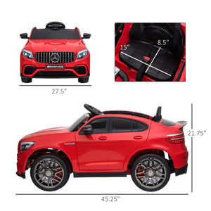 Mercedes Benz AMG GLC63S Coupe 12V with remote control, red
