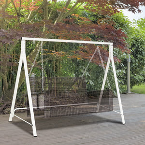 Metal swing stand, white