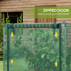 Protective cage for plants, green