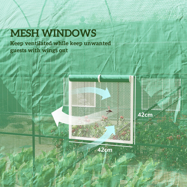 Sturdy garden tunnel greenhouse