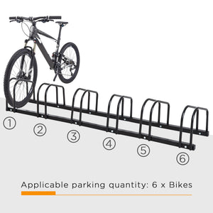 6-bike rack, black