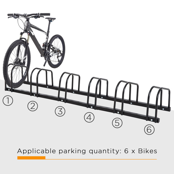 6-bike rack, black